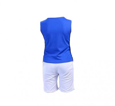 SKCU016 design children's cheerleading clothing style production sleeveless cheerleading clothing style custom football baby cheerleading clothing style cheerleading clothing franchise front view